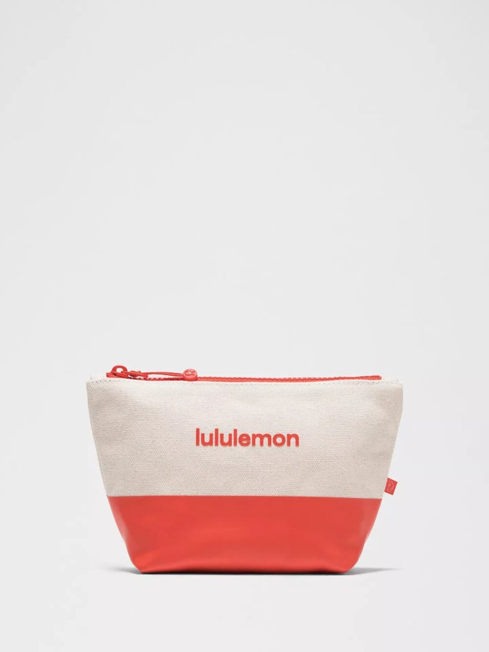 Lululemon Canvas 1L Pouch Mini "Wordmark" - Cherry Ember - Brand New w/ Tags